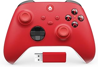 PPCgrop Wireless Controller for Xbox One, Replacement Performance Controller for Xbox Series X|S, Xbox One, PC, Hall Effect Sensing Joystick-Red