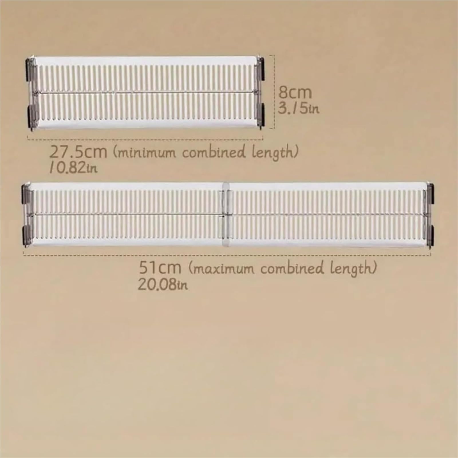 Separatori Per Cassetti Divisori regolabili for cassetti da cucina, organizer espandibile for cassettiere o for abiti, separatori profondi