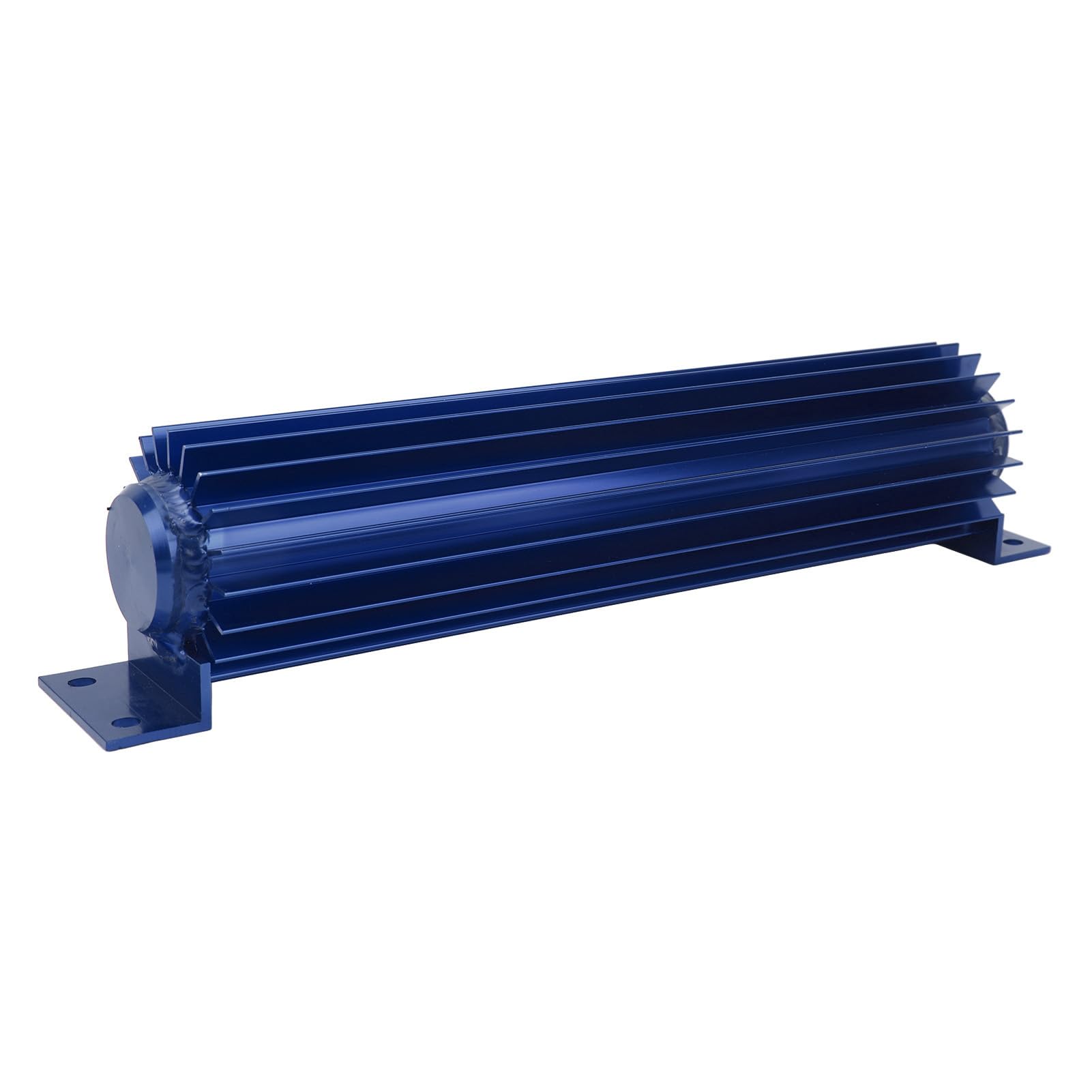 Dissipatore di Calore con Trasmissione a Doppio Passaggio in Alluminio Anodizzato Alettato a Doppio Canale, Universale per Camion per Auto (Blue)