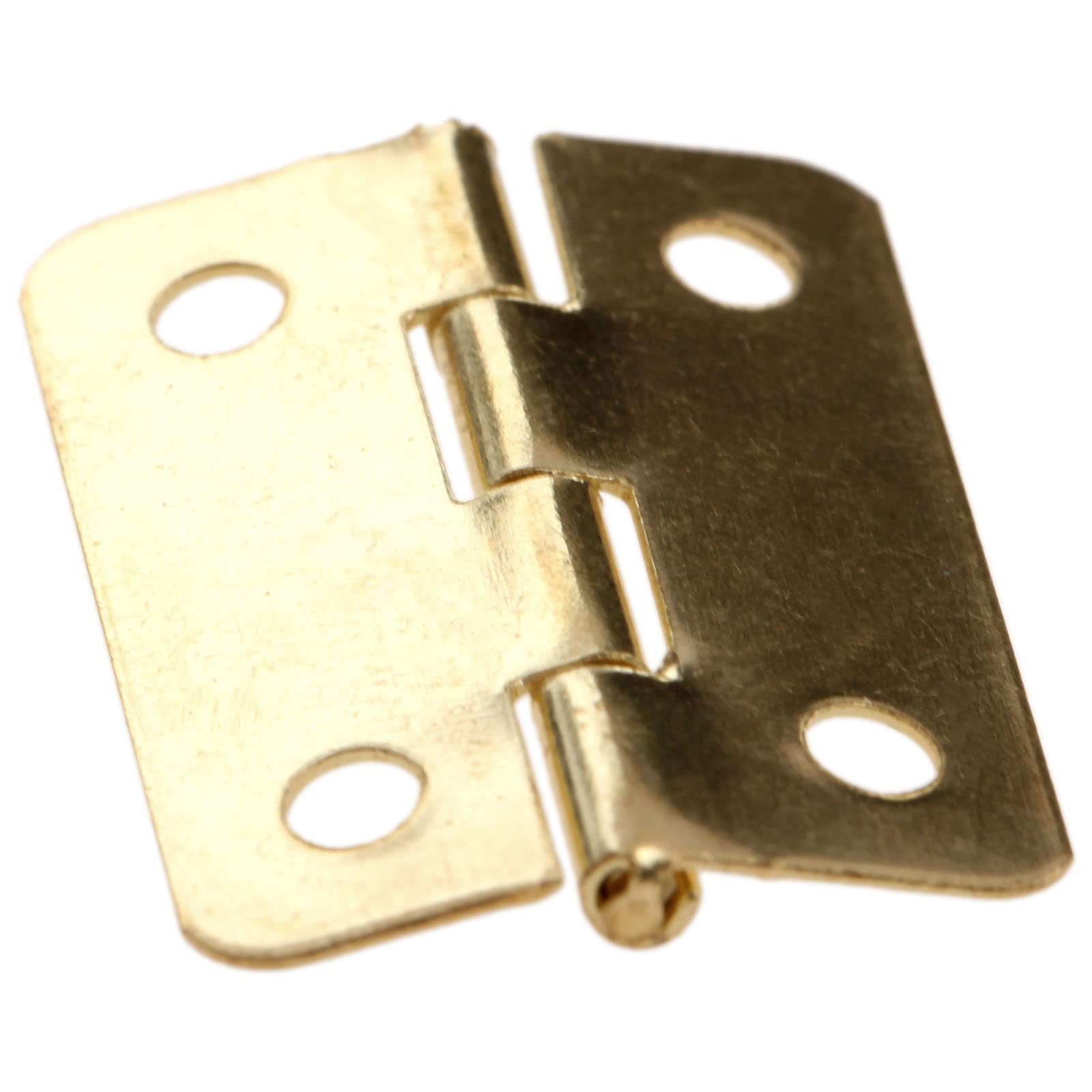Dophee 20Pcs Vintage Small Hinges Screws for Jewellery Box 0.94"x 0.71" Gold 3