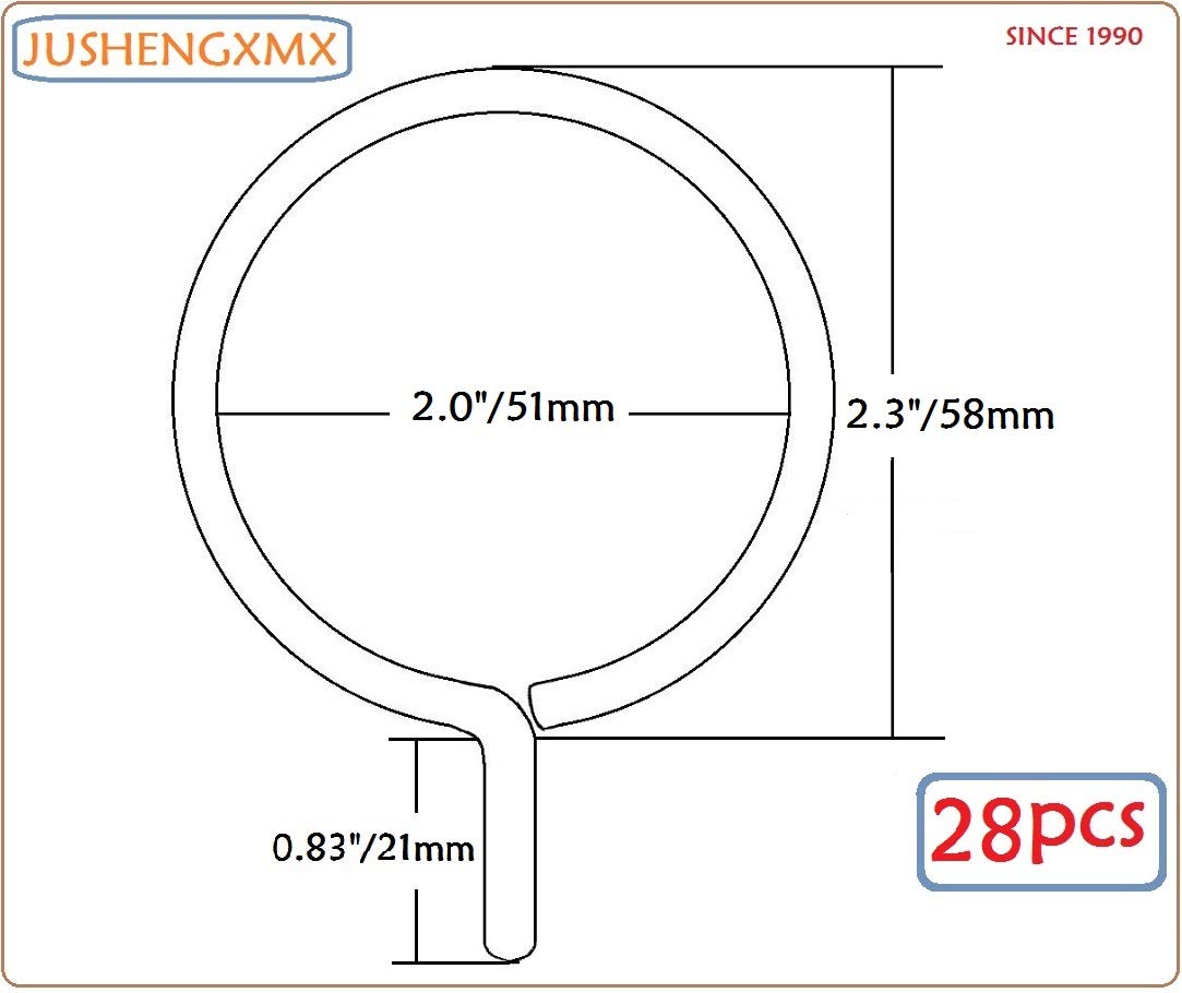 Curtain Rings with Eyelet - 2.3