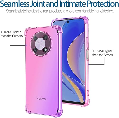 Miniatura 2 de Funda para Huawei Nova Y90Enjoy 50 Pro CTR-LX2, funda transparente degradada delgada antiarañazos TPU a prueba de golpes funda protectora para