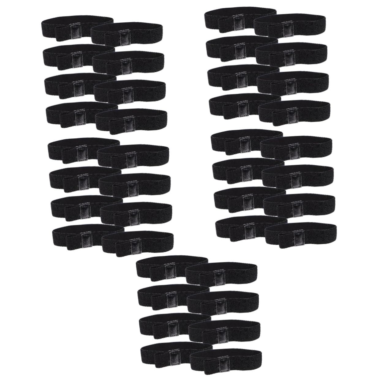 BESTonZON40 Pcs Bento Box Strap Lunch Container Belt Lunch Punch Layer Elastic Strap Fixing Strap for Bento Colored Straps Elastic Band School Straps Ring Japanese-Style Travel Polyester