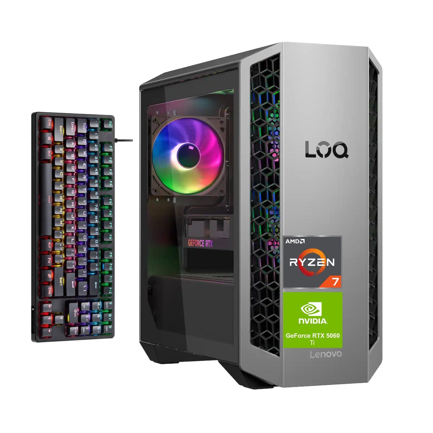 Amazon | Lenovo LOQ RTX 5060 Ti ゲーミングデスクトップ AMD Ryzen 7