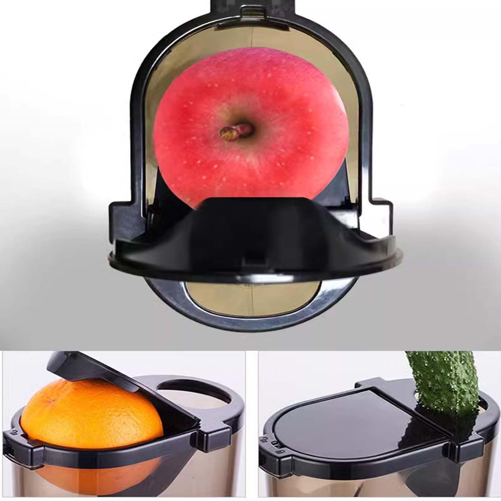 Estrattore di succo di frutta e verdura di grande diametro, estrattore di succo lento a freddo da 800 W, estrattori di succo a masticazione, macchine per spremitura elettriche da 3 pollici (80 mm) p