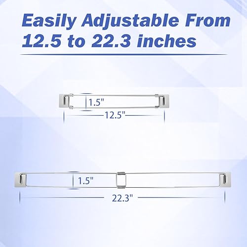 Miniatura 4 de Barras ajustables seguras para RV  Barras de acero inoxidable de 12.5-22.3"  Estabilizadores para alimentos y bebidas para refrigerador de RV