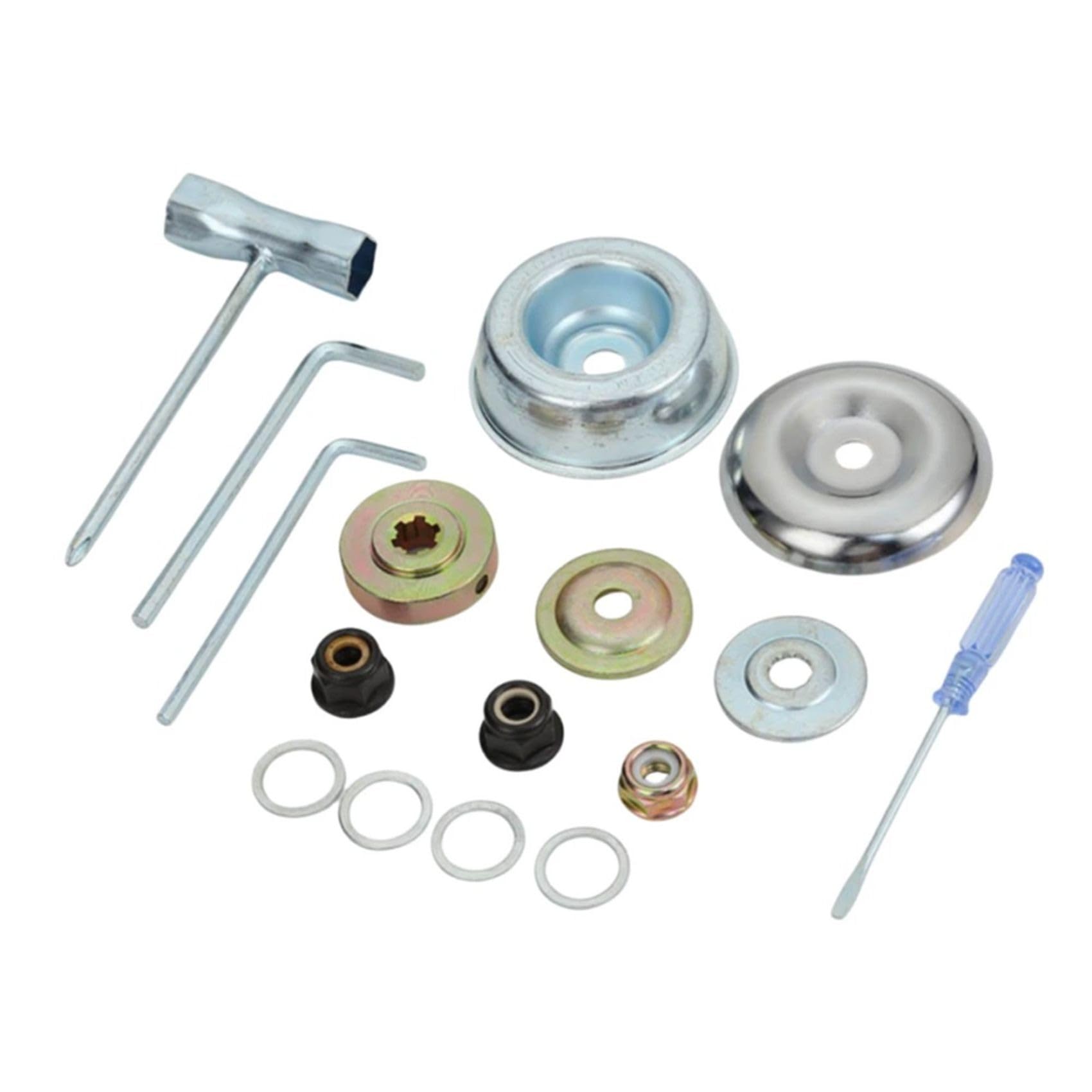 Jnchdghwa As Shown For String Trimmer Brush Cutter Lawnmower Blade Adapter Attachment Tool Repair Lock Nut Weed Trimmer Head Adapter Kit