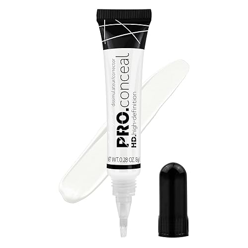 L.A. Girl Pro Conceal HD High Definition Concealer Flat White Corrector 8g - White - 7.94 g (Pack of 1)