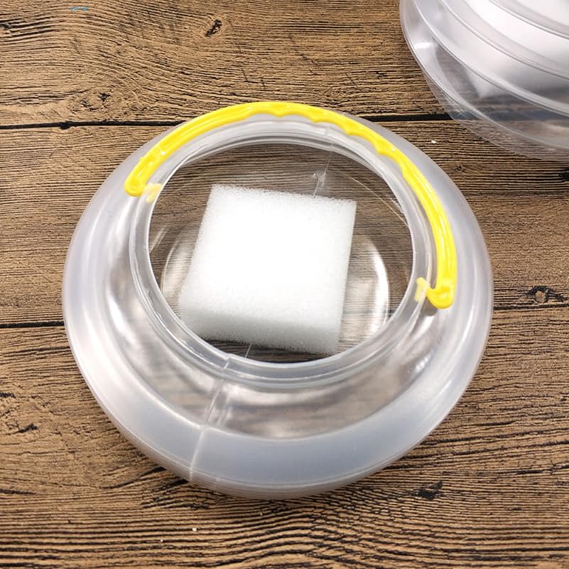 Miniatura 9 de EXCEART Cubo de lavado de bolígrafos plegable para artistas, contenedor de agua plegable portátil con asa de transporte de 3.7 x 3.7 x 3.9 pulgadas,