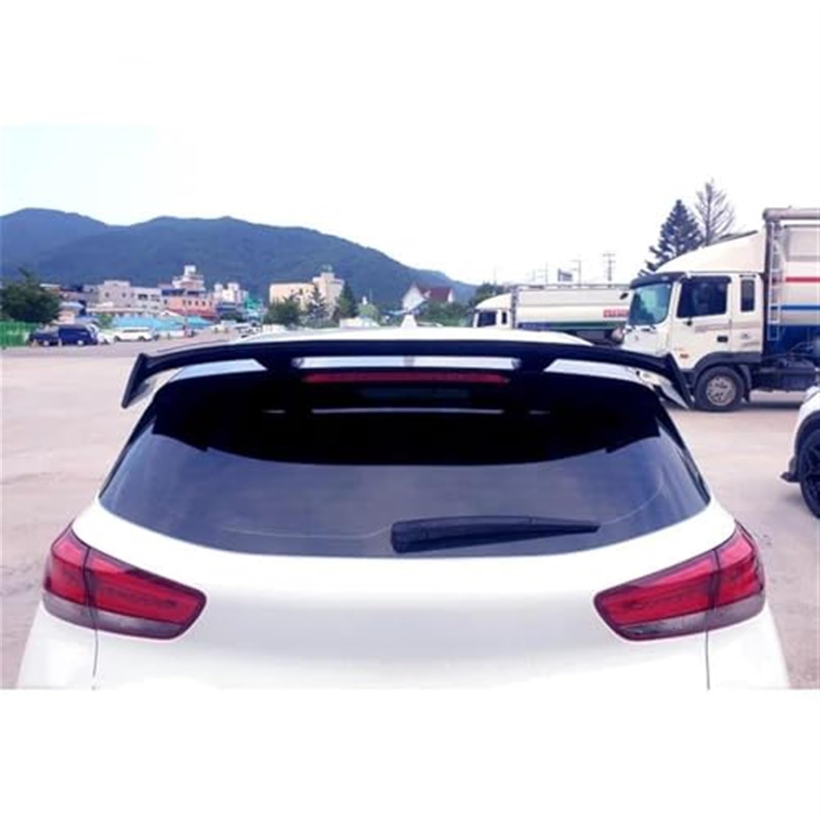 Spoiler samochodowy, do Hyundai, do I30 2015 2016 2017 2018 2019 2020 2021 2022 2023 Powierzchnia płetwy ogonowej Materiał ABS Spoiler tylnego skrzydła samochodu Płetwa ogonowa Tylny spojler p