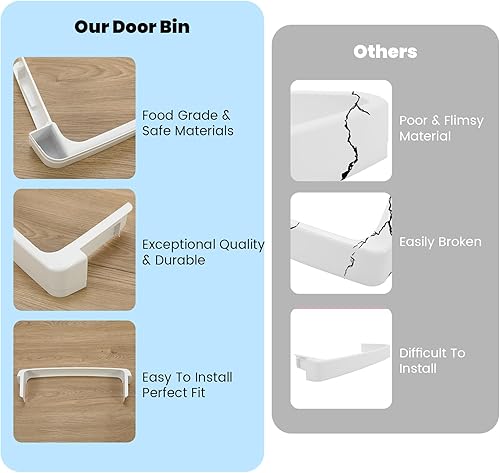 Miniatura 6 de HECASA WR17X11889 AP3855305 Barra de estante fija de retención de puerta de refrigerador para 1169732 AH964507 EA964507 PS964507 WR17X12916
