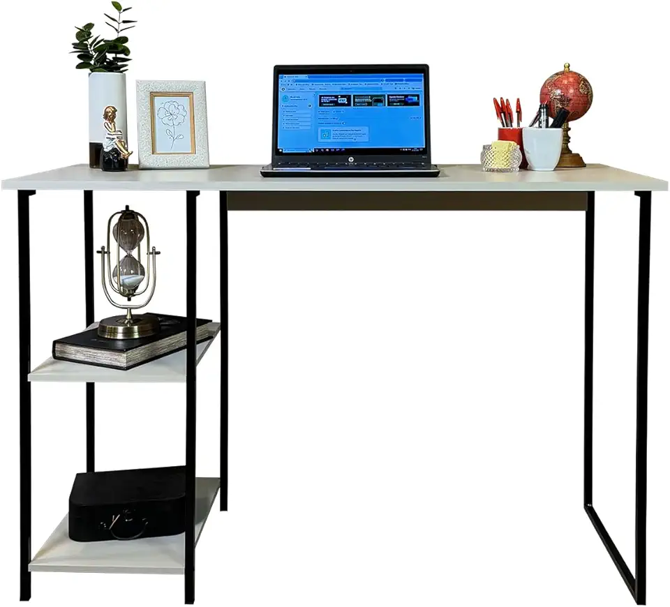 Mesa Para Home Office Escrivaninha Industrial Quarto Notebook Escritorio Computador Para Estudos