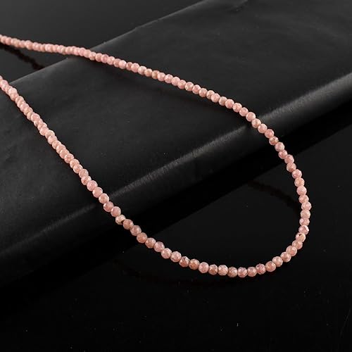 Miniatura 240 de Natural Moonstone Gemstones Choker Necklace, Faceted Rounds Beads, Silver Plated Jewelry, Healing Crystals, Birthday, Handamde, Minimalist, Women