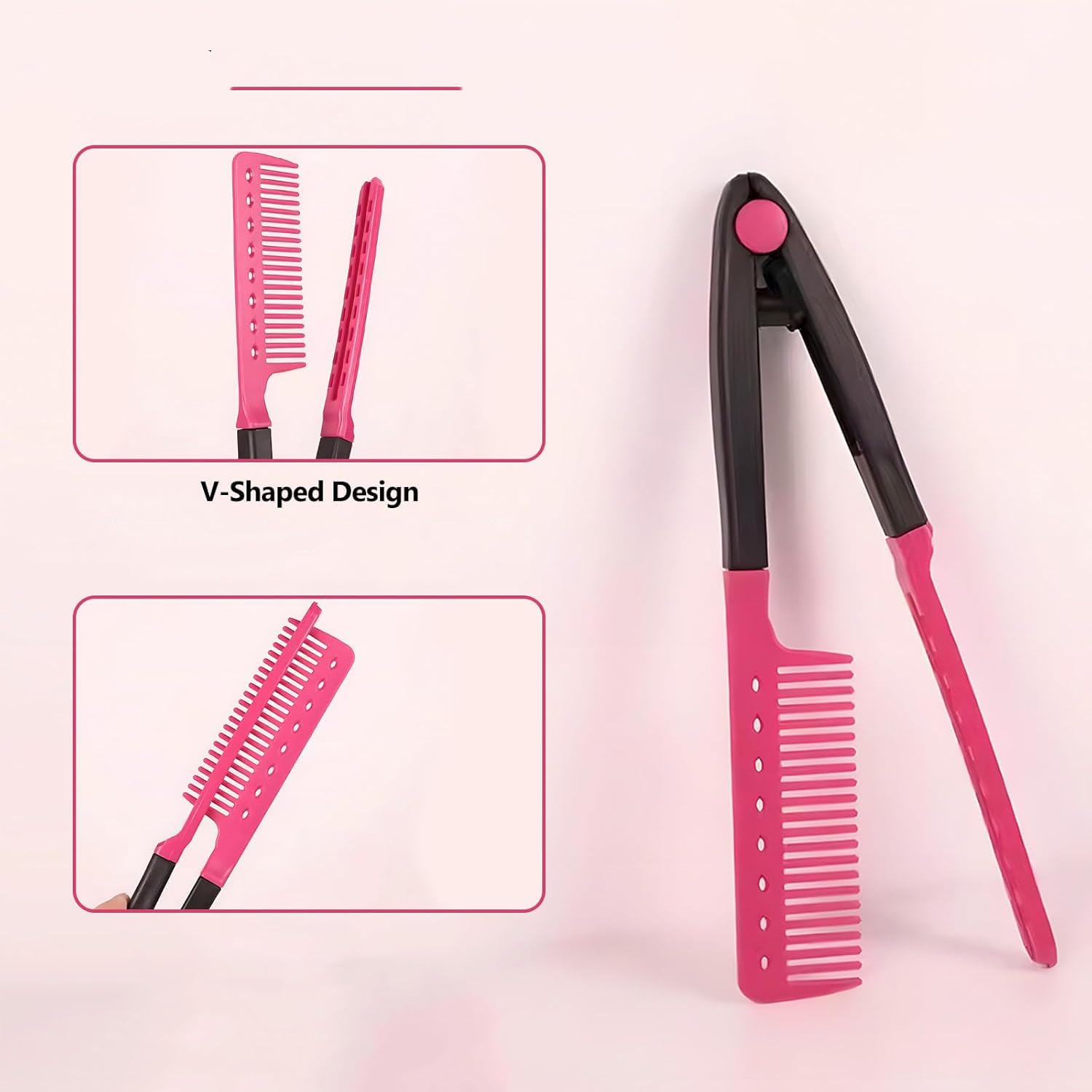 Transformacion Manuel V Tipi Keratin Saç Düzleştirici – Isısız, Taraklı Saç Maşası Pratik ve Taşınabilir 722360
