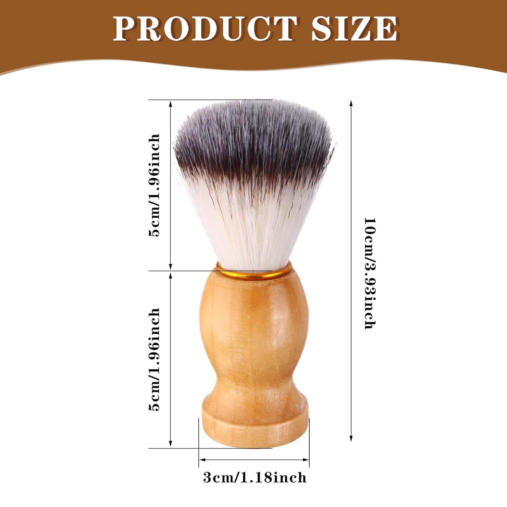 21 Pezzi Pennello da Barba da Uomo con Manico nel Legno, Strumenti da Salone Pennello da Barba Realizzato un Mano con Manico nel Legno Pennelli da Barba Pennello per Capelli