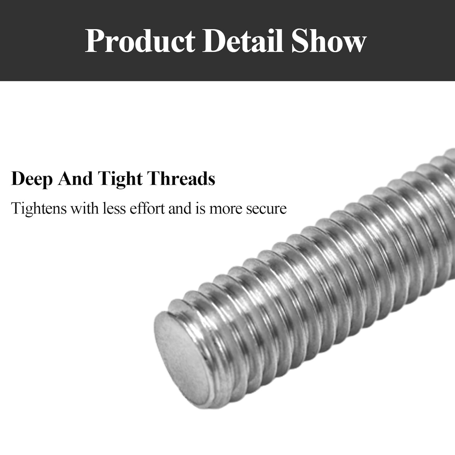 cáncamos, Tuerca de hardware cáncamos elevación acero inoxidable 5 piezas, con forma anillo M8, tornillo rosca macho(M8x50mm)