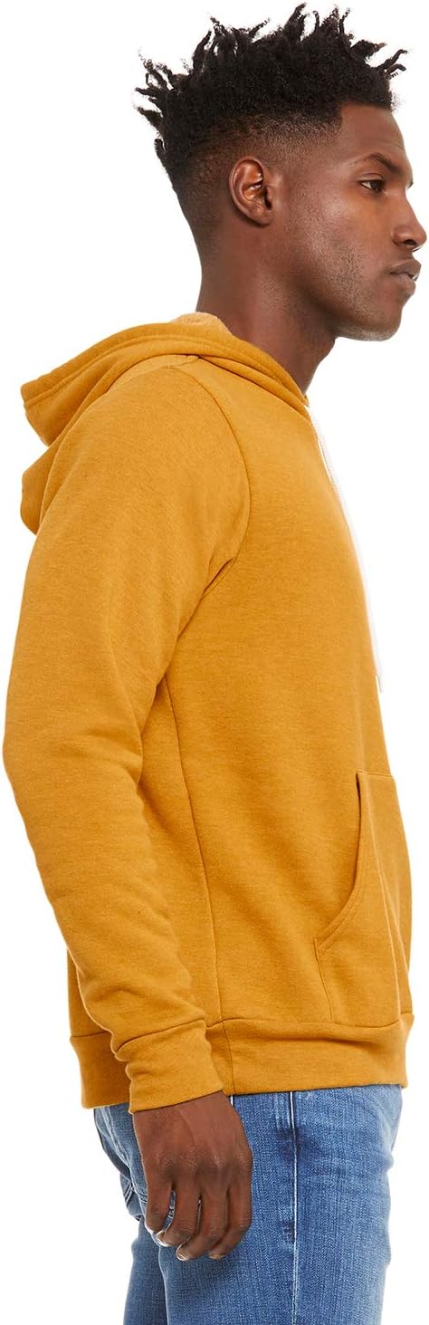 Bella Unisex Sponge Fleece Pullover Hooded Sweatshirt 2XL HEATHER MUSTARD - Image 3