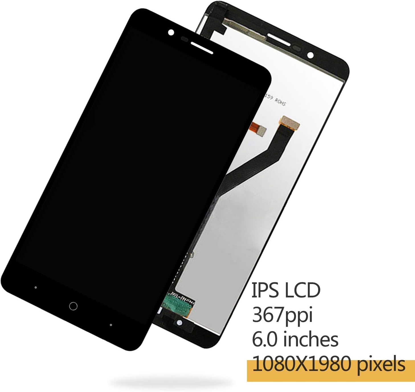 Top Brands Screen Replacement for ZTE Blade Z Max Z982 / ZMax Pro 2 / Sequoia 6.0 LCD Display Touch Digitizer Panel Full Assembly (Black no Frame)