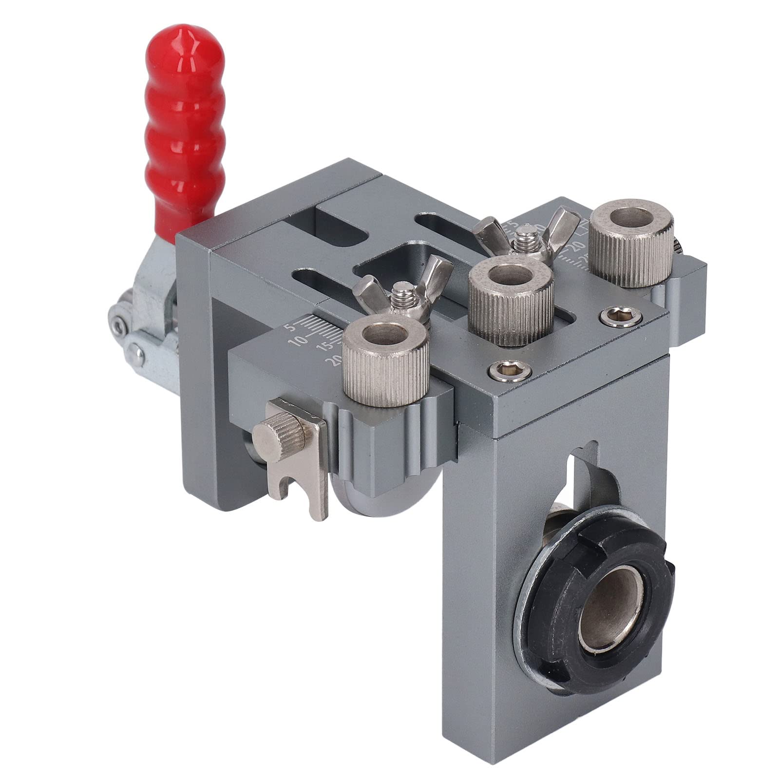 Kit Maschere per Fori Tascabili 3 in 1, Guida per Foratura con di Allineamento per Assemblaggio del Legno, Accessorio per Falegnameria Fai da Te e Lavorazione del Legno