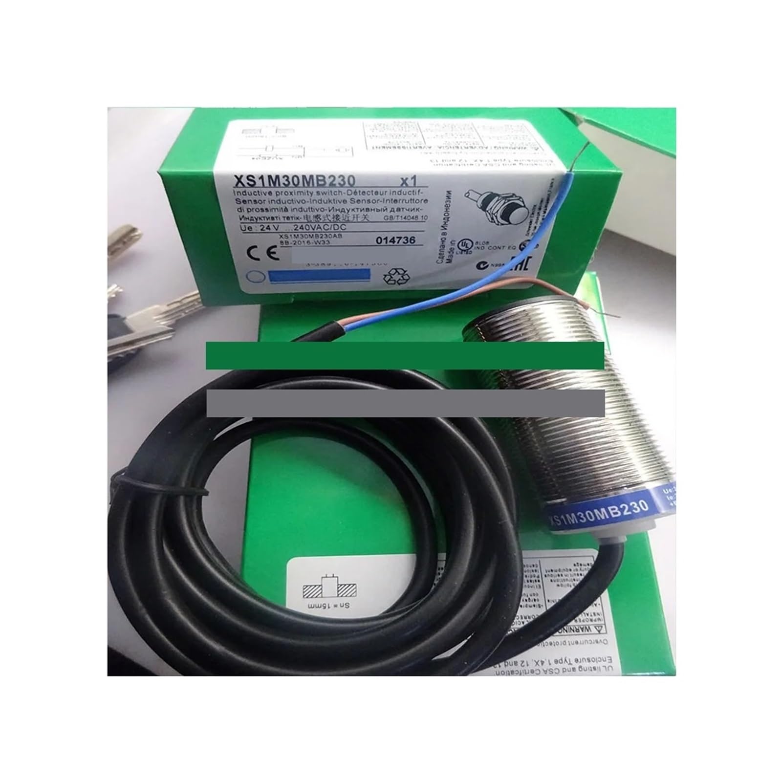 XS1M30MA230K proximity switch sensor M30 de haute précision - 2