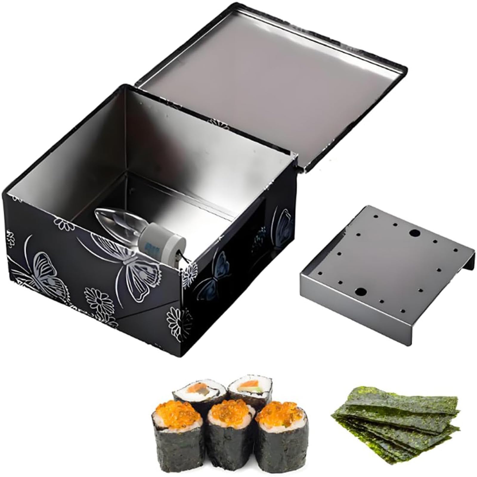 A,Máquina Secadora De Algas De Acero Inoxidable, Caja De Secado De Algas, Caja De Patrón Exquisito con Función De Secado, Algas Horneadas para Crear Un Sabor Crujiente