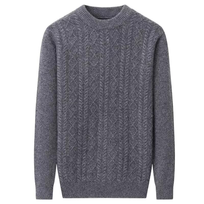 Men's Classic Sweater 100% Pure Cashmere Crew Neck Pullover