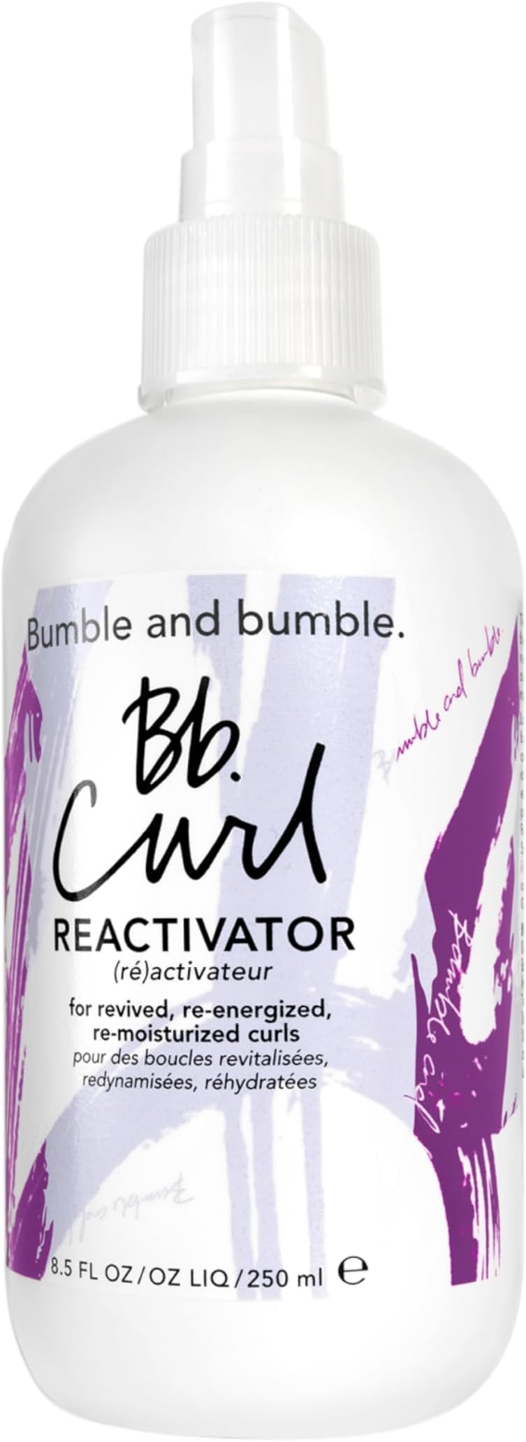 Curl Reactivator Hair Mist | For Revived + Re-moisturized Curls | Frizz Control | Coily, Curly, Wavy | With Jojaba, Avocado + Coconut Oil | Standard Size, 250 ml