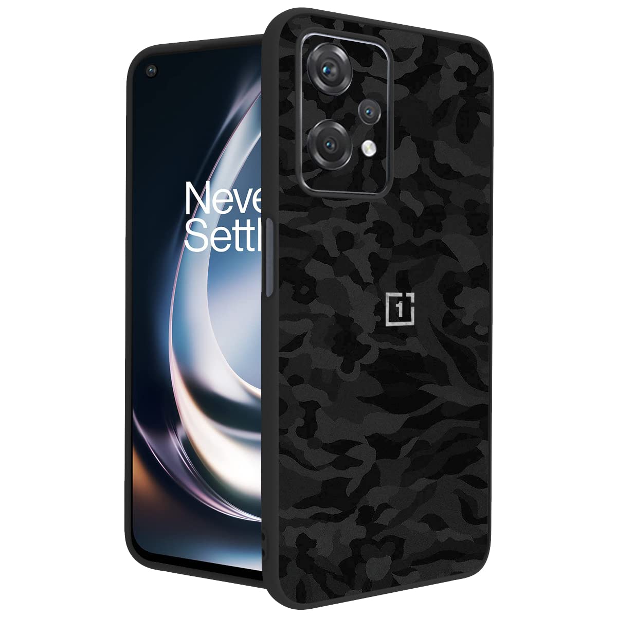 RIGGEAR Sleek Oneplus Nord Ce 2 Lite 5G Back Cover Case For Phone (Tpu+Pc | Black Camo), Black (B0B5LMFFN1) Amazon Price History, Amazon Price Tracker
