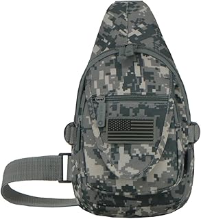 East West U.S.A RTC513 Tactical Camouflage Military Sling Chest Utility Pack Bag, Camo