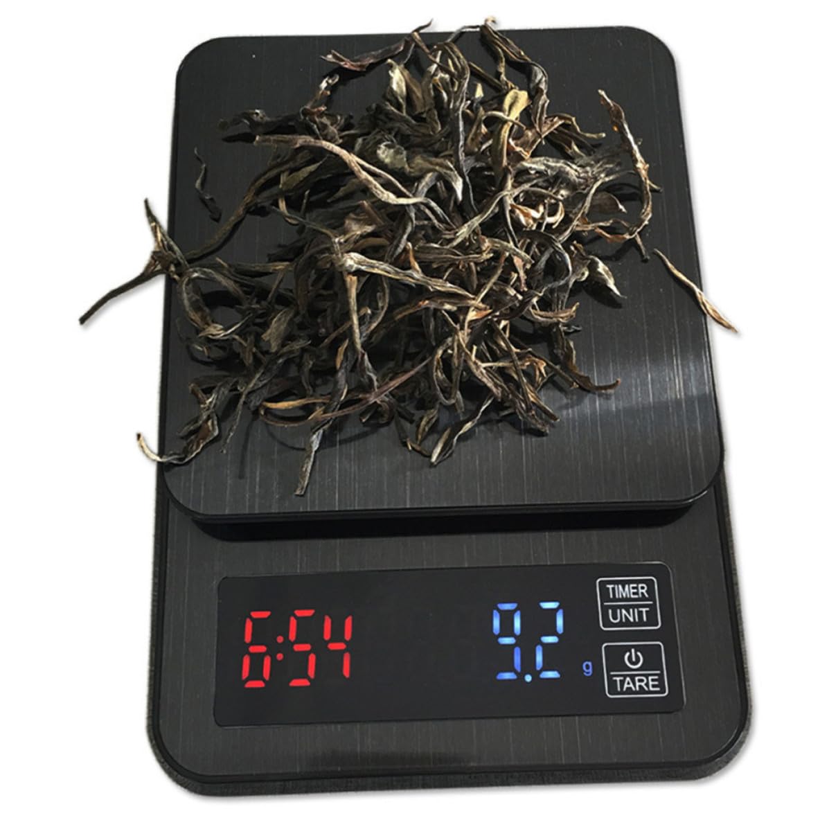 Hohopeti Báscula Electrónica Multifuncional y Alta Precisión para Café y Cocina con Temporizador, Capacidad 5kg, Pantalla LED Grande para Hornear y Pesar Alimentos
