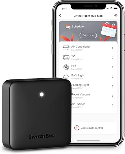 SwitchBot Hub Mini Smart Remote - IR Universal Remote, WiFi IR Blaster for TV, Air Conditioner, Compatible with Alexa, Google Home, Link SwitchBot