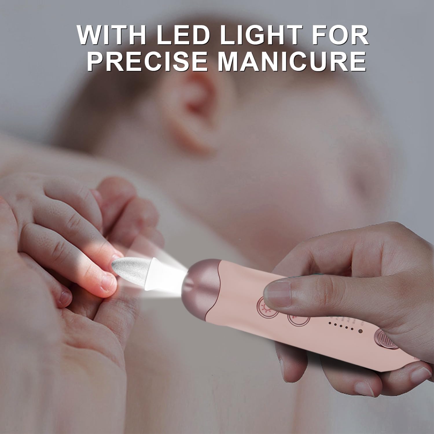 Kit de manicura y pedicura profesional, taladro de uñas inalámbrico 9 en 1 con 100 brocas de uñas, bandas de lijado, molinillo de uñas para humanos, taladro eléctrico de uñas de 5 velocidades, kit de