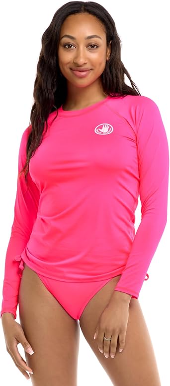 Body Glove Womens Sleek Long Sleeve Rashguard with UPF 50