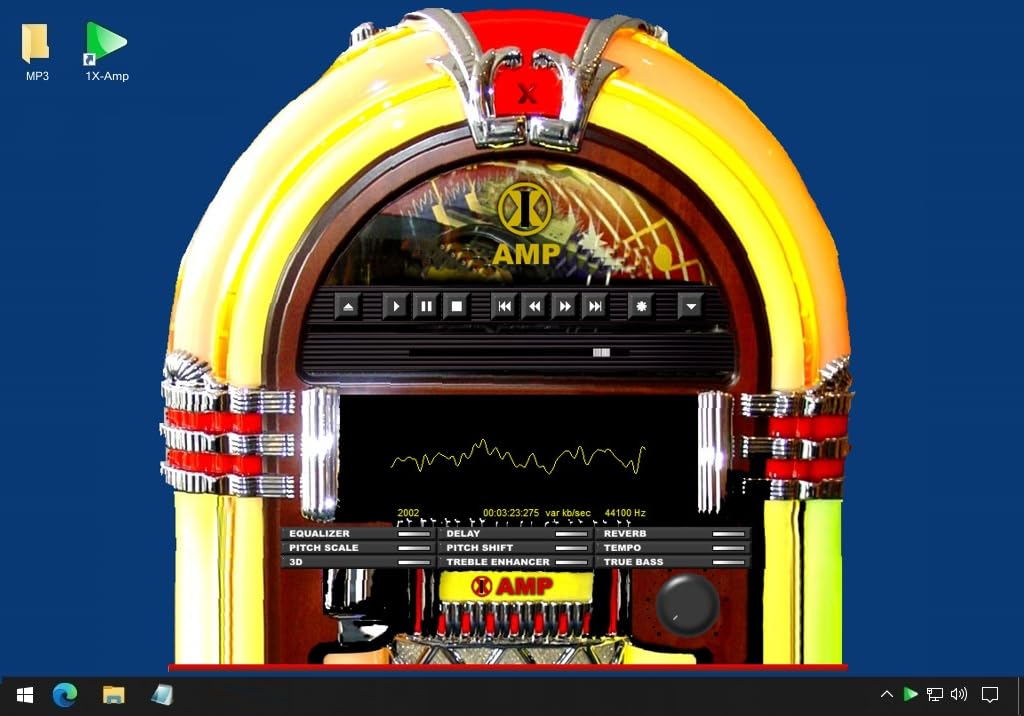 1X-AMP - Audioplayer (2026er Version) MP3 Player Software, Virtuelle Hifianlage, Jukebox und Audio Player Windows