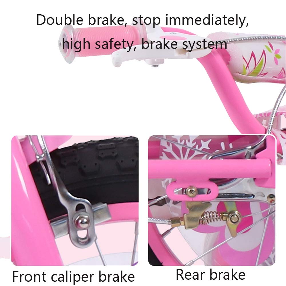 Amazon | YUMEIGE キッズバイク4-8歳子供自転車16インチ女の子