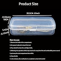 Vista 2 de Caja esterilizadora de herramientas de uñas, bandeja de esterilización de plástico para pinzas, herramientas de uñas, peluquería, extensiones