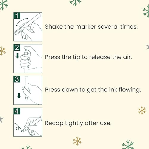 Miniatura 7 de ZENO 2 bolígrafos de pintura dorados marcadores permanentes a base de aceite, tinta dorada metálica, punta extrafina de 0.028 in para rocas, vidrio,