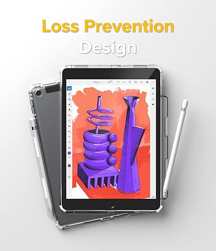 Miniatura 7 de Ringke Fusion Plus con parachoques suave compatible con iPad de 9 generación (10.2 pulgadas, 2021), iPad de 87 generación, transparente, a prueba de