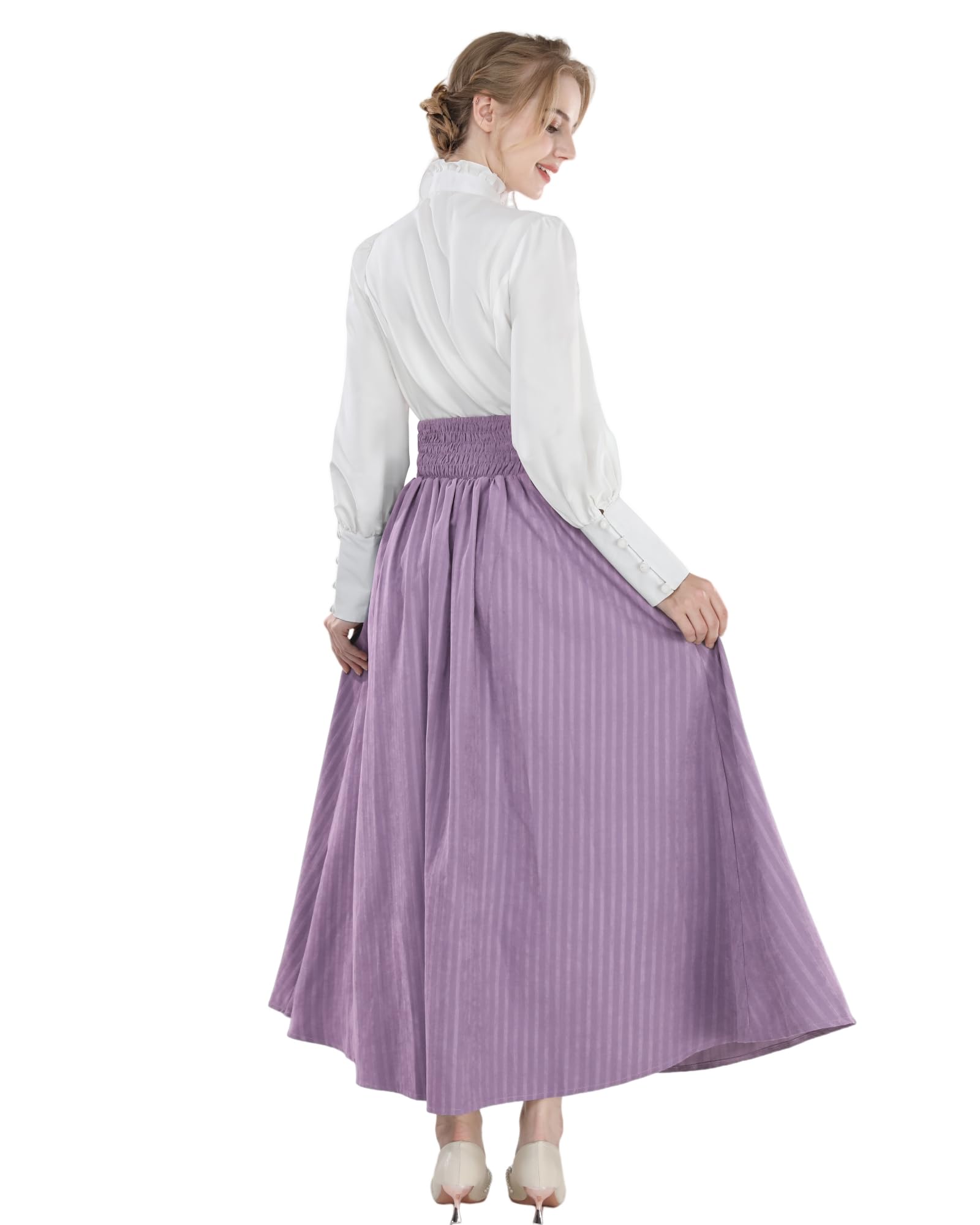 Vêtements médiévaux pour femme - Robe victorienne - Costume de la Renaissance - Costume de carnaval - Chemisier et jupe non inclus