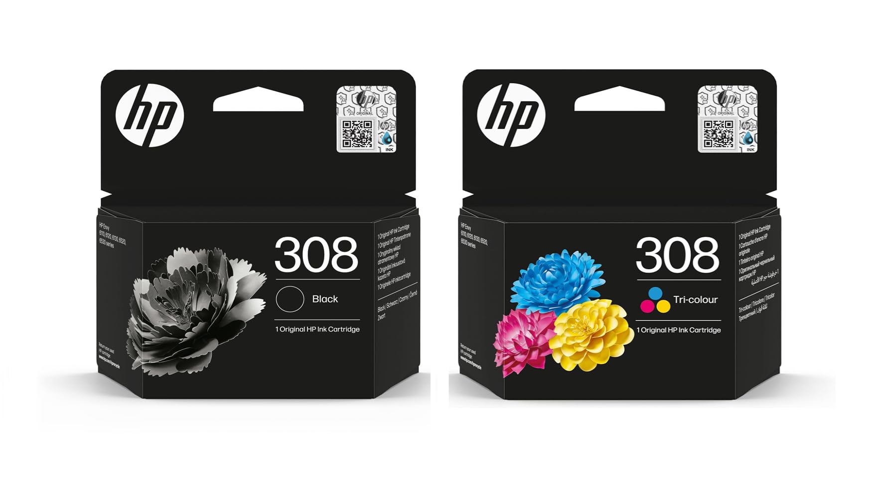 HP 308 XL Cartridge Zwart - - Voor 23.59u, morgen in huis