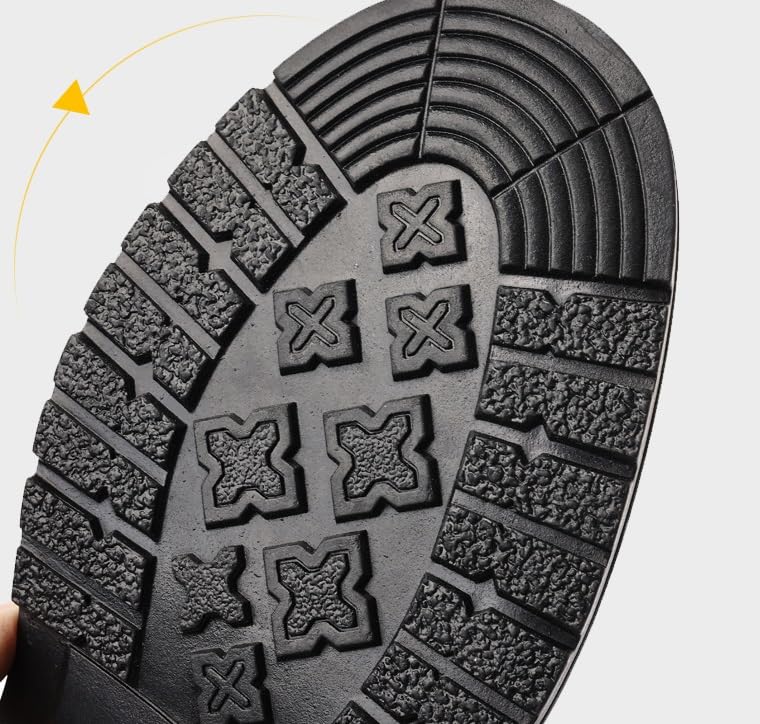 Men's Dress Shoes Genuine Leather Oxford Shoes Lace-Up Formal Business Brogues Shoes Casual Work Office Sneakers(6.5)3