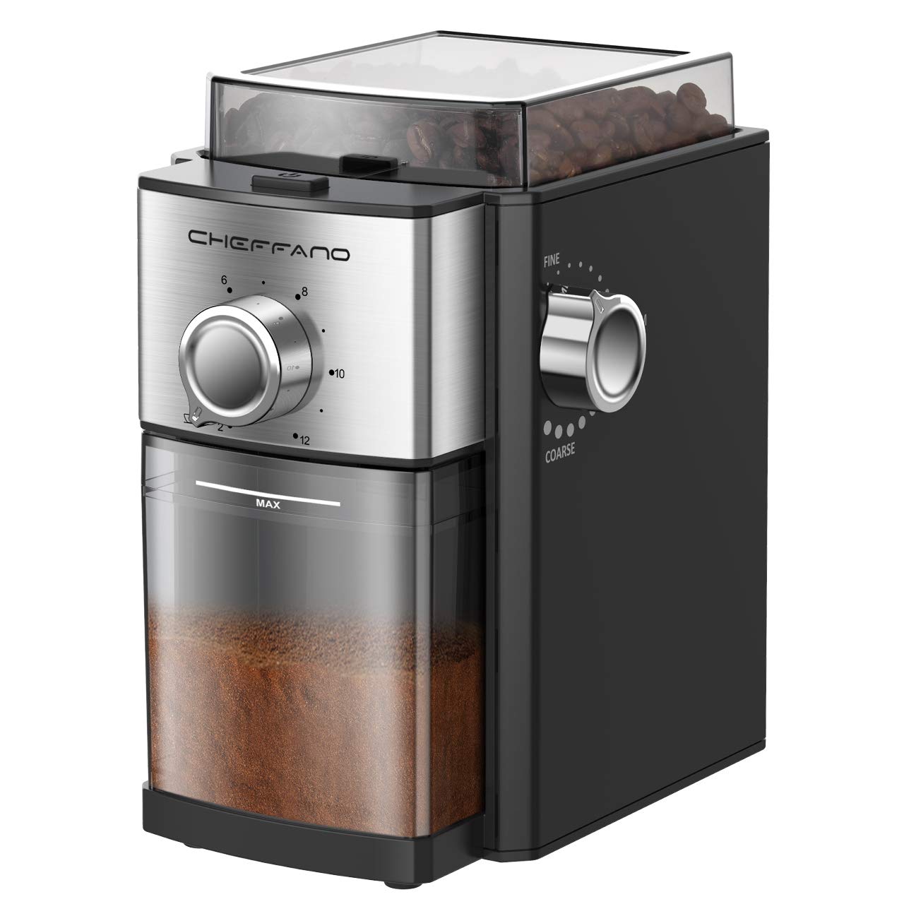 Buy CHEFFANO Burr Coffee Grinder, Electric Coffee Bean Grinder [150W