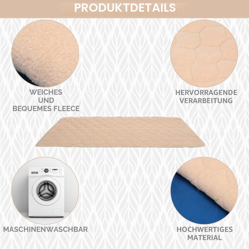Scenereal Meerschweinchen-Käfigeinlage, Fleece-Einlage, starke Wasseraufnahme, Meerschweinchenbett, wiederverwendbar, waschbar, weiche und bequeme Matte für kleine Tiere, Chinchillas, Hamster, Hase