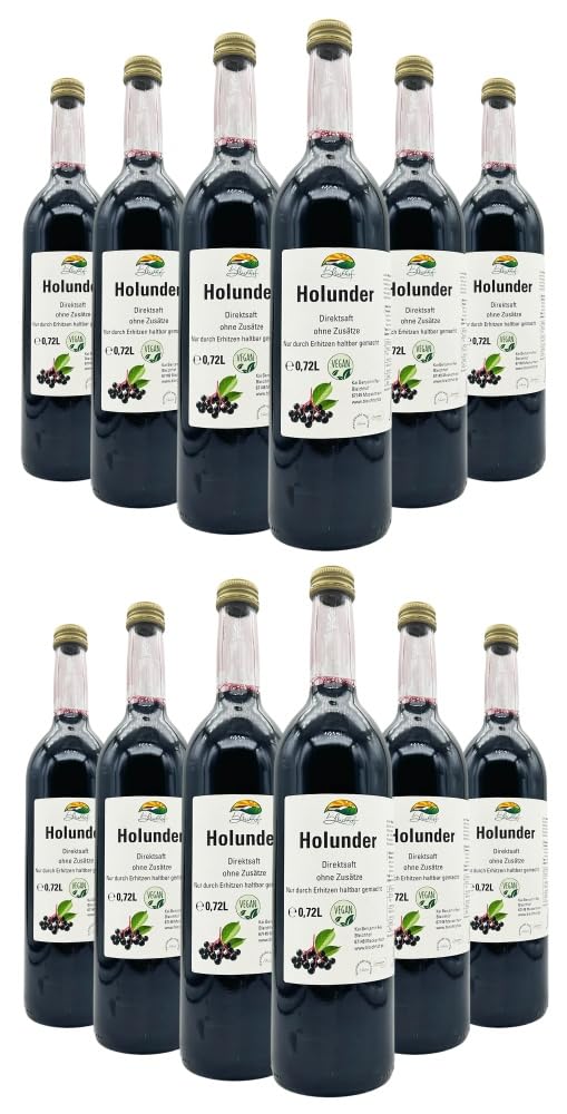BLEICHHOF® Holundersaft - Direktsaft, vegan (12x0,72l)