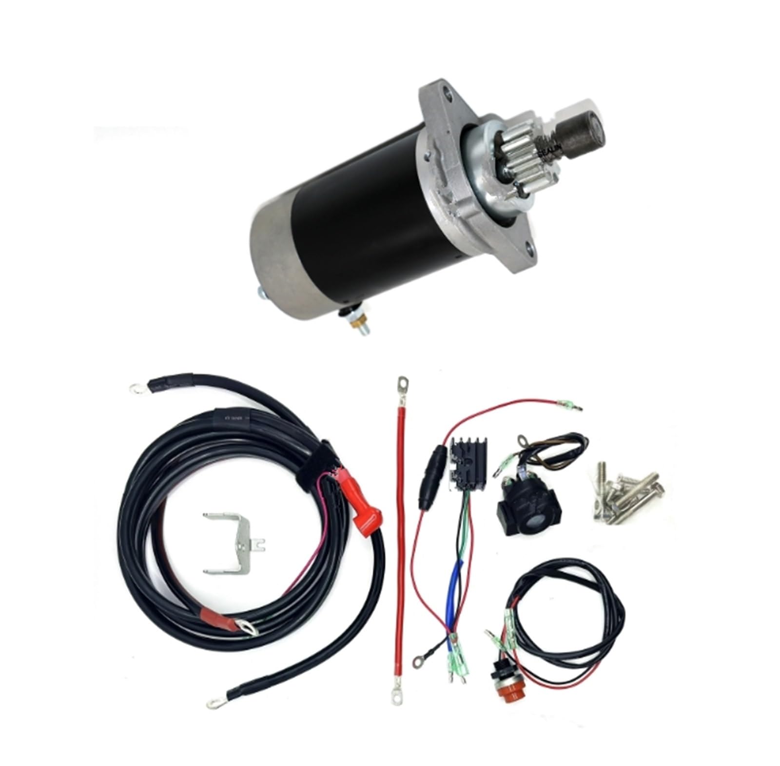 Arranque Starter Motor Kit De Arranque Eléctrico Para Motor Fueraborda De 4 Tiempos 9,9 Hp