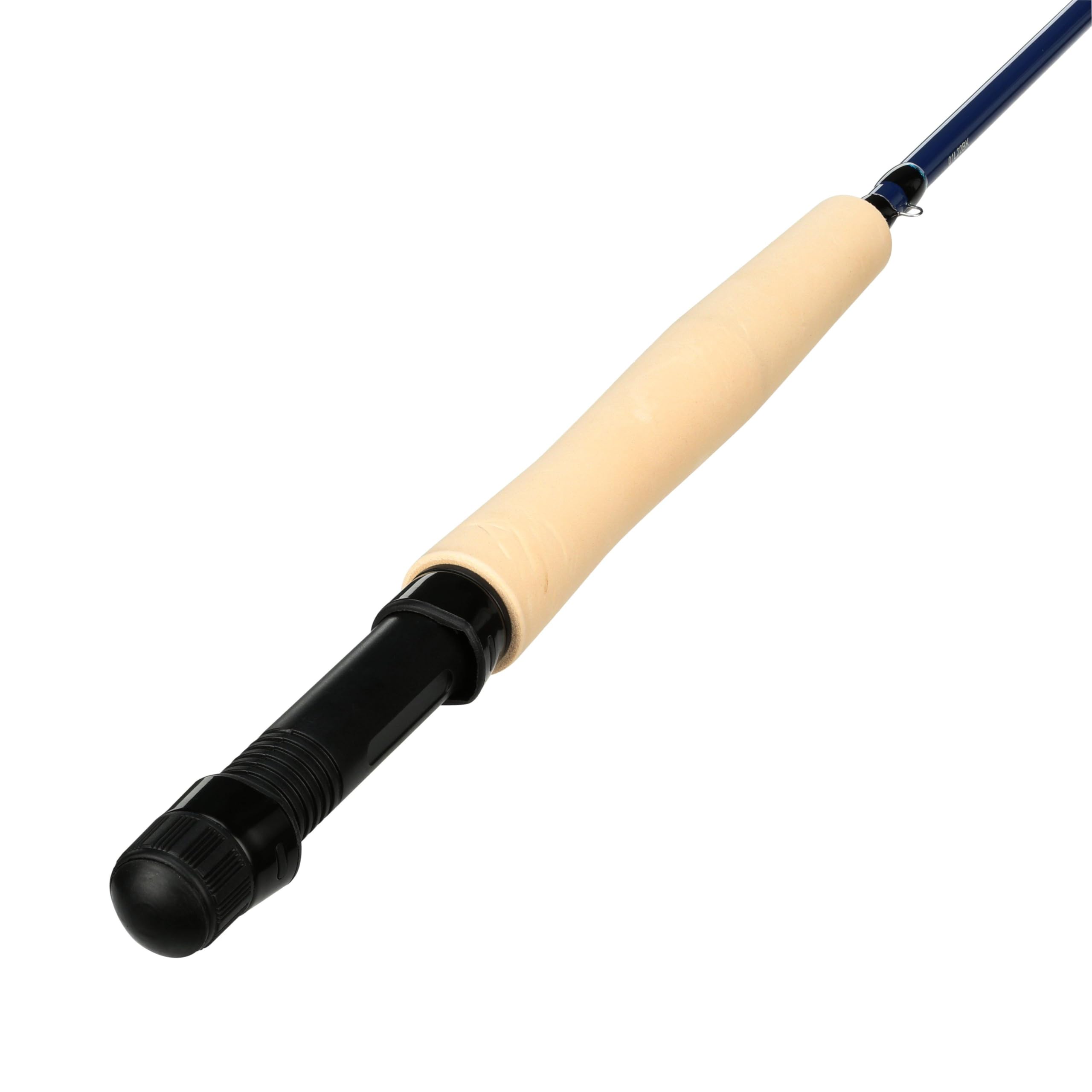 Shakespeare Cedar Canyon Carbon Fliegenrute, 4-teilige leichte Carbon Composite Blank mittel-schnelle Aktion, Edelstahl-Führungen, Eva-Schaum Griff, tragbare - in verschiedenen Größen erhältlich