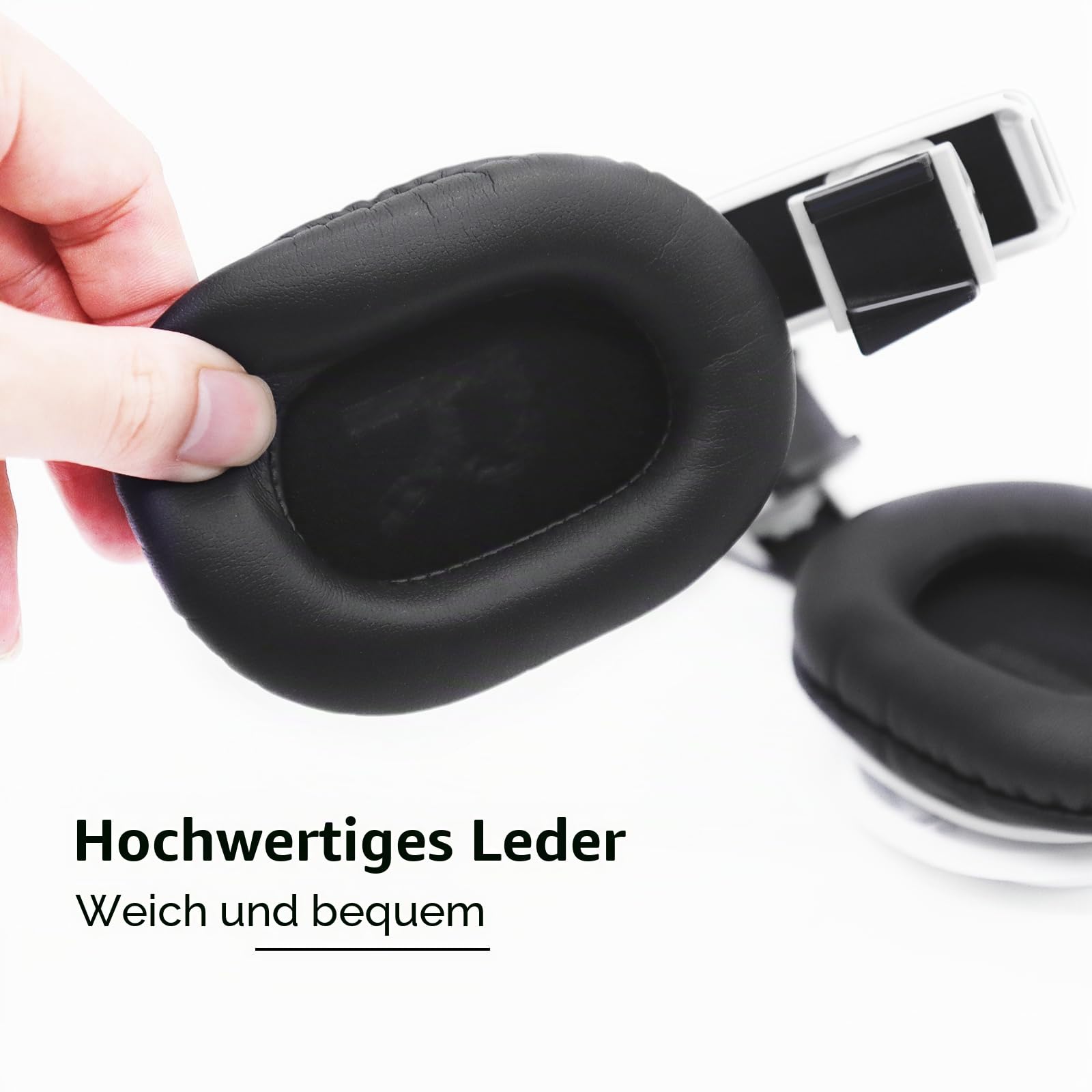 Globular Cluster PH2 Stereo VR Kopfhörer für PS VR 2 - Clip On Design - Sieht ordentlich aus mit Kabel-Router - bequemer als In-Ear Buds (75mm x 90mm Ohrenschützer, Weiß)