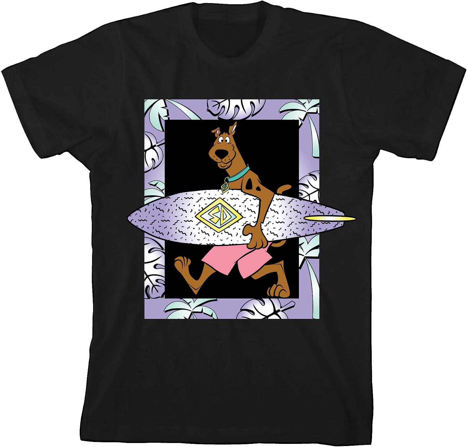 Scooby Doo Surf Black T-Shirt Toddler Boy to Youth Boy