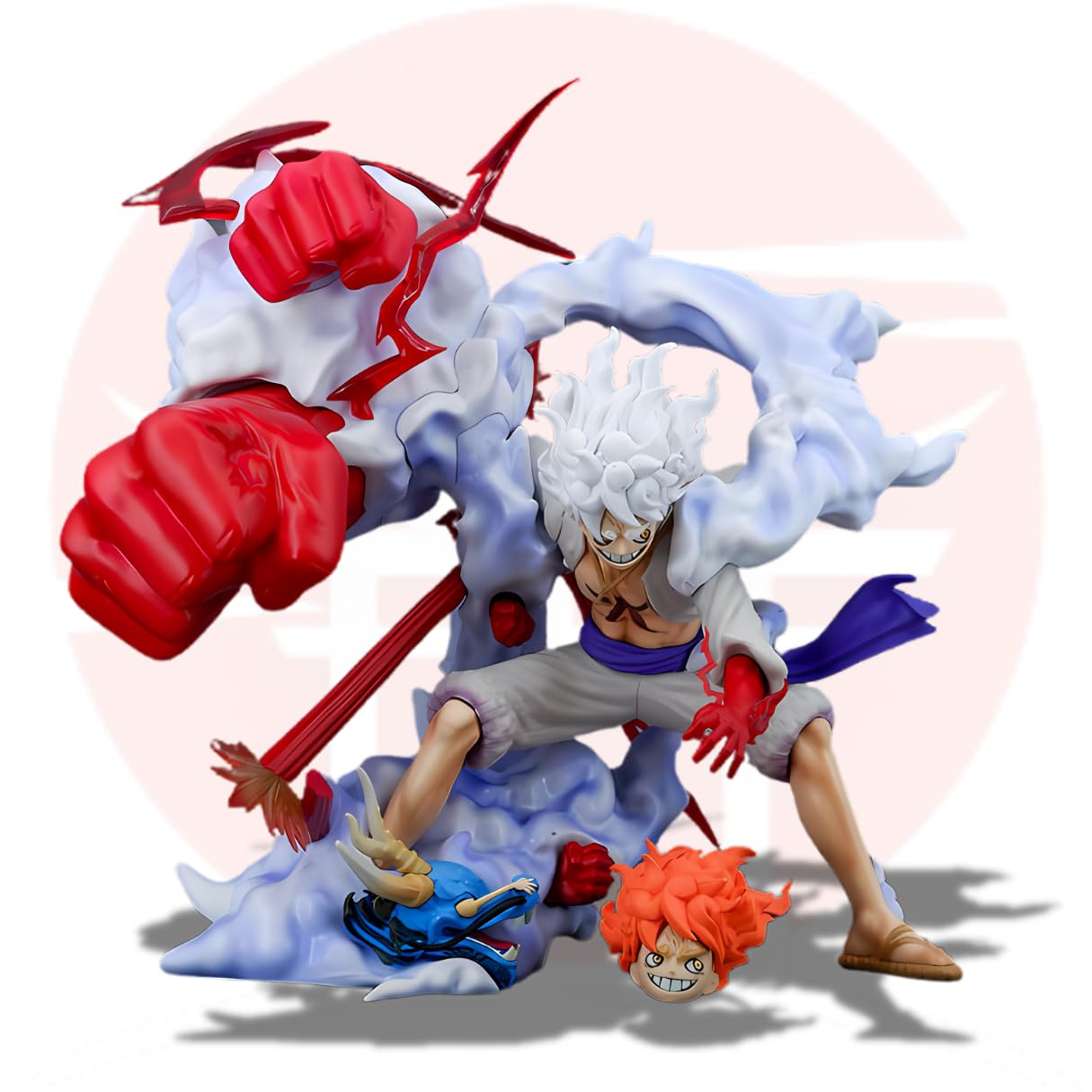 Realmkart Luffy Gear 5 Action Figure 28CM Onepiece Action Figure