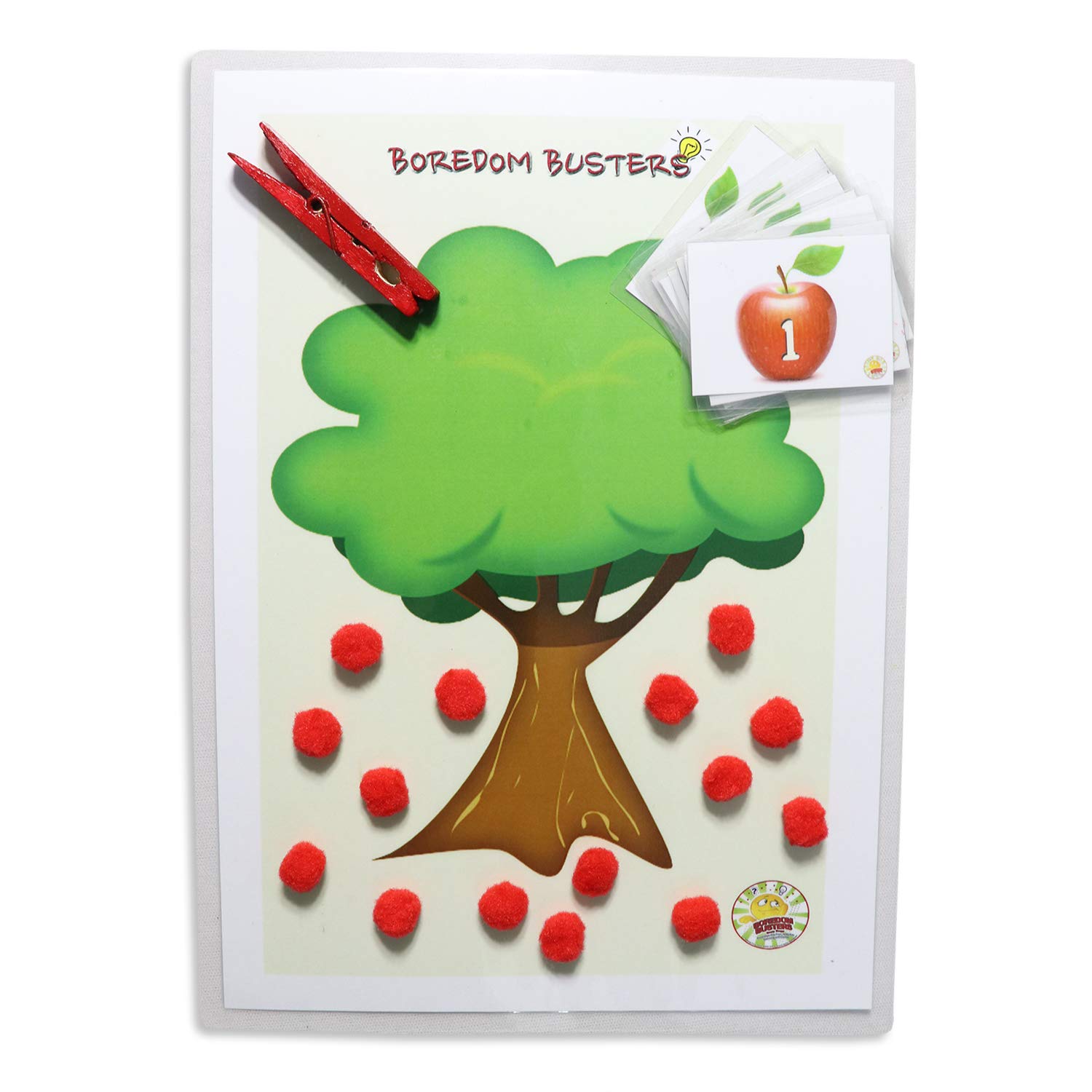 Boredom Busters Busy Bags | Educational DIY Toys for Kids | Counting Apples for Age 2.5 Years Above